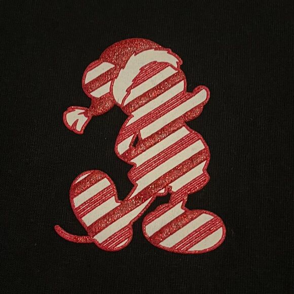 Walt Disney World Spirit Jersey Mickey Mouse Christmas Black Red Small - Picture 5 of 8